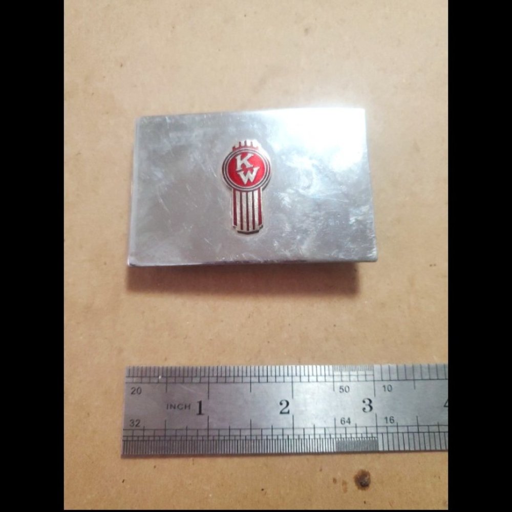 Kenworth W900 "crooked kw" belt buckle